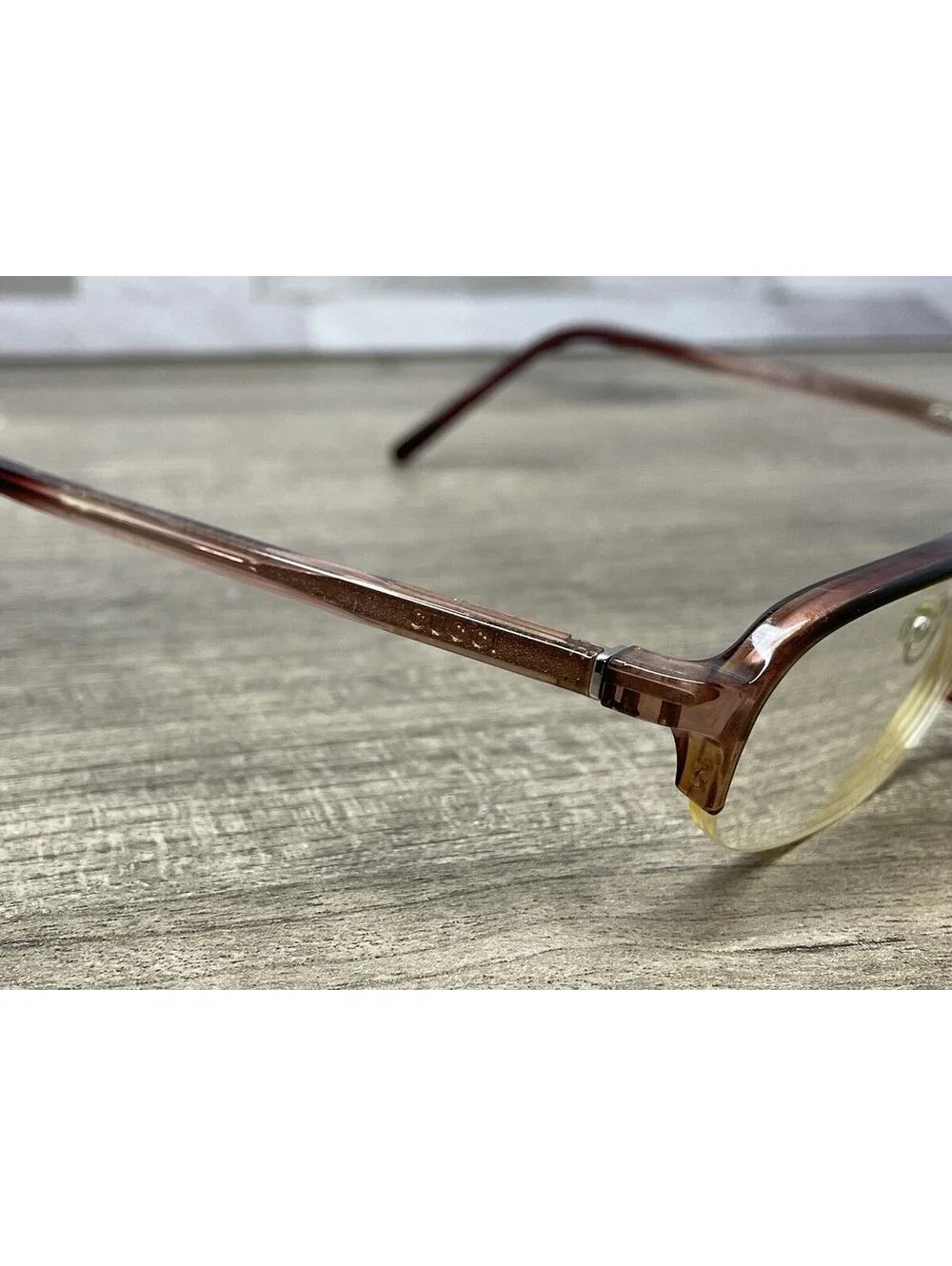 GUCCI mod GG1404 col T8K 50[]22-135 Eyeglasses Half Rim Clear Pink *Frames Only